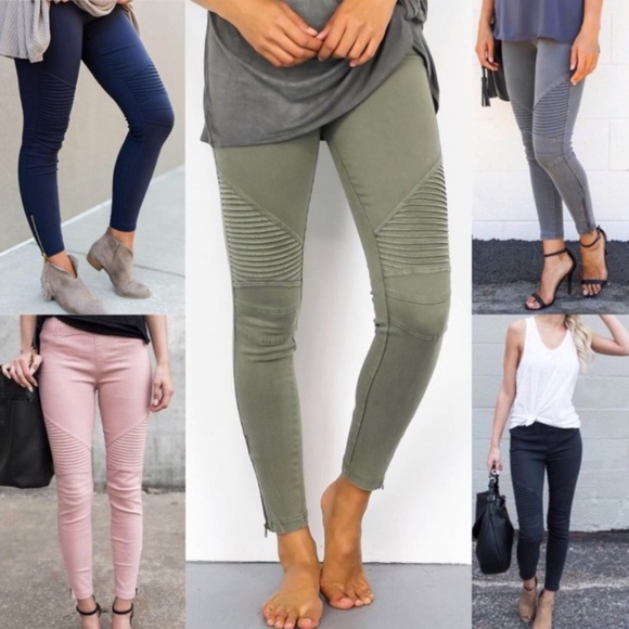 Sold Plus Size Burgundy Motto Jeggings - Picture 3 of 4